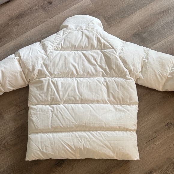 Adidas White Quilted Puffef Jacket - Picture 6 of 6